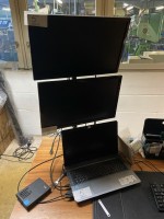 5357.5 =&gt; 1 Notebook Asus i5 mit 2 Widescreen-TFT-Monitoren