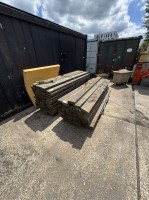 5464.10 =&gt; 1 Pos. Holzbohlen, ca. 80 Stück, ca. 2,25 m, ca. 5x17,5 cm