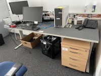 5429.50 =&gt; 1 Schreibtisch mit Aktenrollcontainer