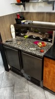 5493.8    =&gt;   1 Saladette Chromo Norm mit Granitarbeitsfläche, 2-türig