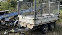 5292.327 =&gt; 1 PKW-Tandemachsanhänger Boeckmann Rückwärtskipper mit Aufsatzgitter, Ladevolumen ca. 5 cbm