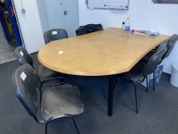 5524.88        ==&gt;.   1 Tisch mit 6 Besucherstühlen