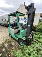 5510.124 =&gt; 1 Gas-Gabelstapler Mitsubishi FG15T, Ser.-Nr. EF25A80223, Bj. 1993, Tragkraft: 1,5 t, max. Hubhöhe: 3300 mm, 5.813 BStd.