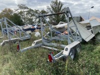 5532.85 => 1 PKW Tandemachsanh&auml;nger Stedele mit Kabelrollenabrollgestell