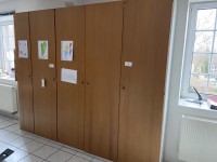 5574.10     =>   1 Aktenschrankwand, ca. 2,5 lfd. m