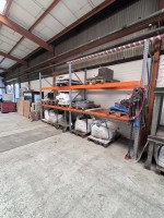 5633.2 => 1 Palettenregal, ca. 2,5 m hoch, ca. 5 lfm., bestehend aus: 3 St&auml;ndern und 8 Traversen