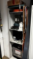 1 network cabinet with industrial PC (without hard drive), circuit breakers and widescreen TFT monitor, collection after release