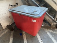 حاوية تجميع بلاستيكية واحدة بغطاء