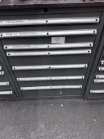1 metal tool drawer cabinet, 7-drawer with contents