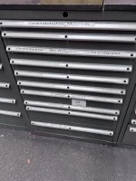 1 metal tool drawer cabinet, 10-drawer with contents