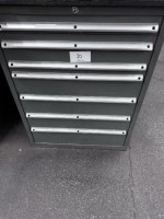 1 metal tool drawer cabinet, 7-drawer with contents