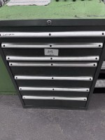1 metal tool drawer cabinet, 7-drawer with contents