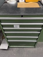 1 metal tool drawer cabinet, 6-drawer with contents
