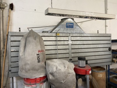 5429.492 => 1 Absaugwand Venti Oelde, ca. 1x3 m auf Standfüßen