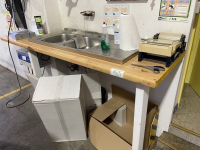 5418.165 => 1 Arbeitszeile, ca. 2 m mit Edelstahlspüle