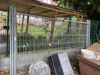 5490.152 => 1 Bauzaun Zelt, 3x3 m