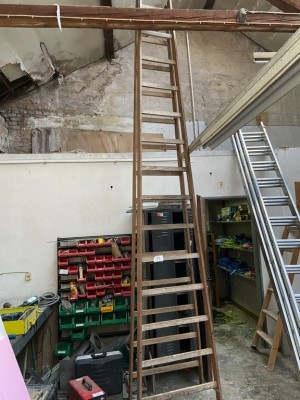 5467.88 ➤ 1 Holzstehleiter, 14-sprossig