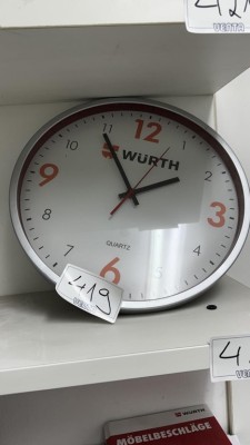 5492.419 => 1 Wanduhr Quartz Würth