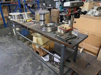 5574.134     =>   1 Tischbohrmaschine TopCraft EBT 1609 A mit Arbeitstisch