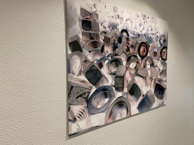 5612.3 =>. 1 Pos. Wandbilder, 3 Stück davon 2 beleuchtete Bildkästen