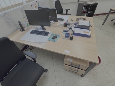 5385.896    =>    1 Schreibtisch mit Aktenrollcontainer