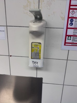 5385.994    =>    1 Handhygienespender, wandmontiert