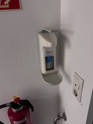5385.1001    =>    1 Handhygienespender, wandmontiert