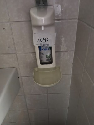 5385.1050    =>    1 Handhygienespender, wandmontiert