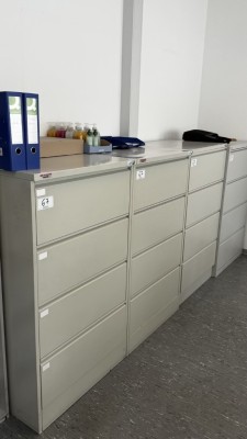 Bild 5590.67 => 4 Hängeregistraturschränke, 4-zugig