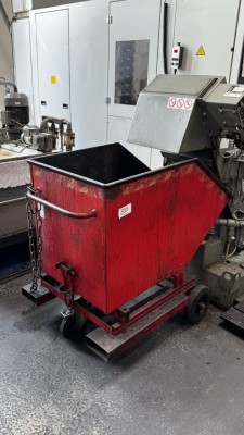Bild 5590.335 => 1 Spänekippcontainer, fahrbar mit Gabelaufnahme