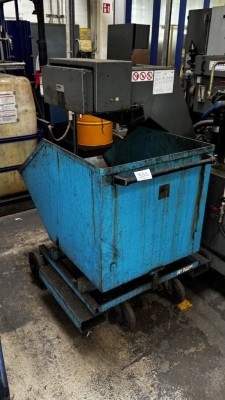 Bild 5590.353 => 1 Spänekippcontainer, fahrbar mit Gabelaufnahme