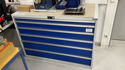 Bild 5590.941 => 1 Metallwerkzeugschubladenschrank Garant, 6-zugig