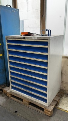 Bild 5590.1027 => 1 Metallwerkzeugschubladenschrank, 10-zugig