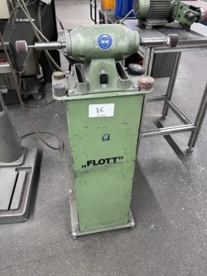 Bild 5646.86 => 1 Doppelschleifbock Flott mit Standsäule