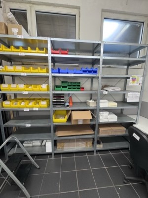 Bild 5646.197 => 1 Pos. Fachbodenregale, ca. 3 lfd. m, Stecksystem