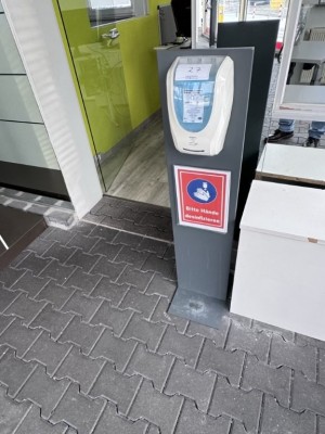 Bild 5589.27 => 2 Handhygienespender mit Standfuß